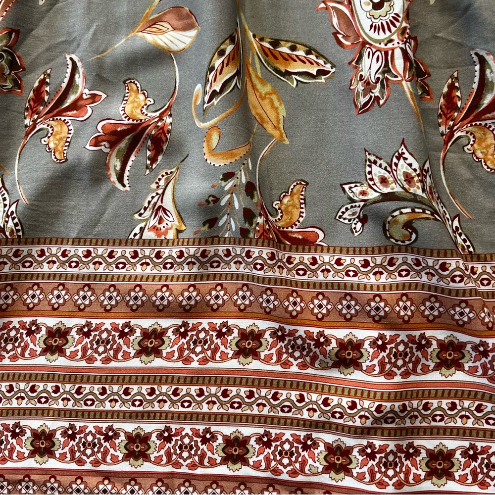 Vici Paisley Sage Mini Dress Large - Picture 9 of 12